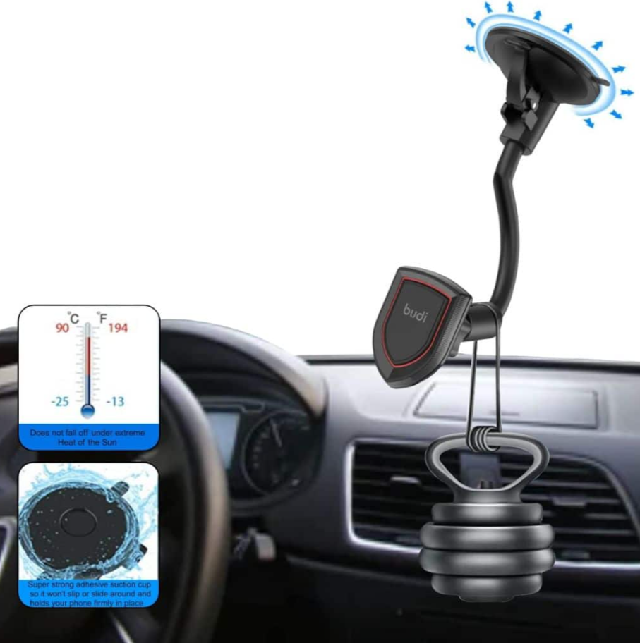 Soporte universal para coche Budi + soporte magnético - Imagen 4