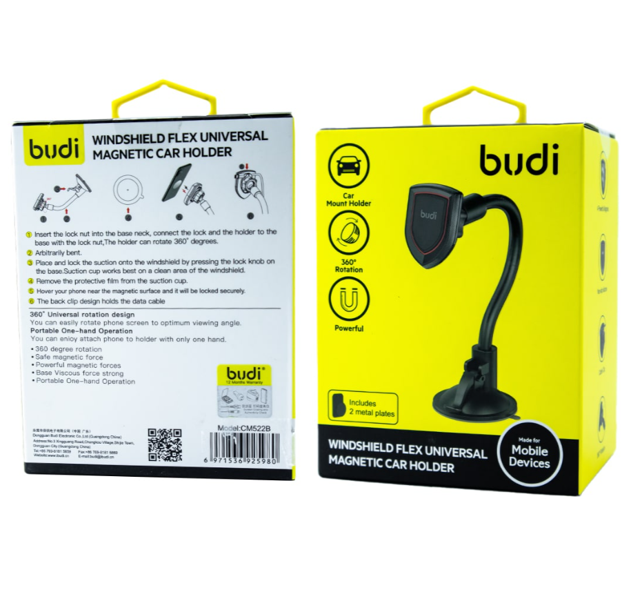 Soporte universal para coche Budi + soporte magnético - Imagen 7