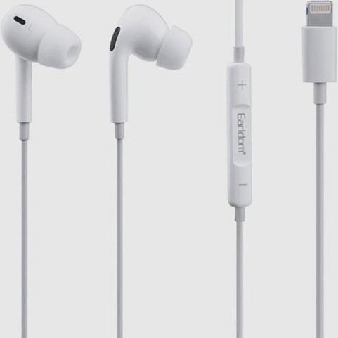 Auriculares con cable Earldom ET-E33 Lightning blancos - Imagen 4