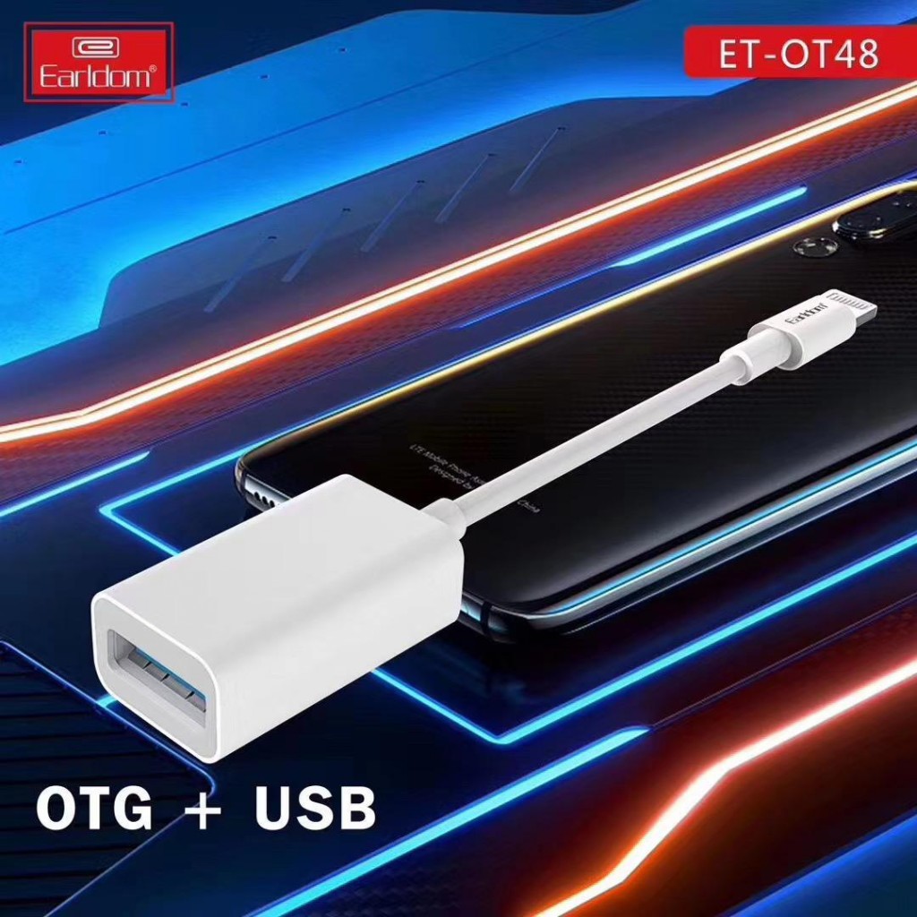Adaptador de Lightning a OTG Earldom ET-OT48 + USB - Imagen 5