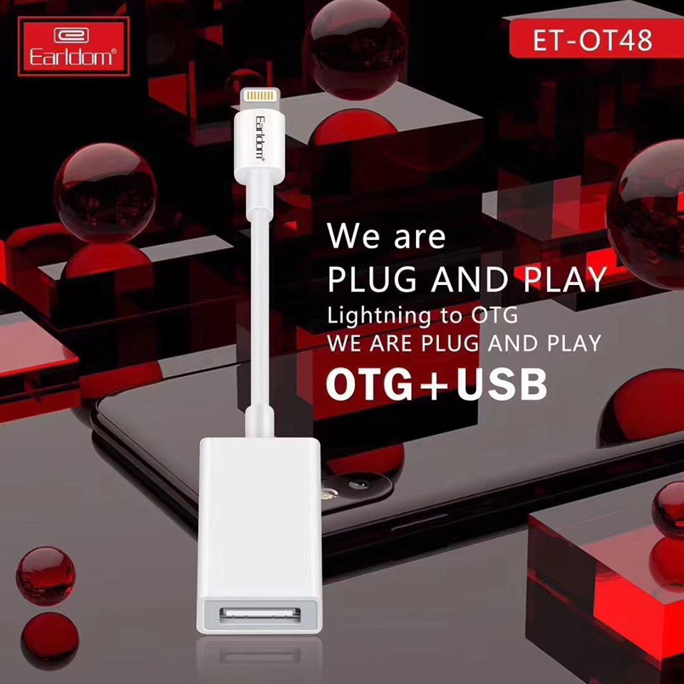 Adaptador de Lightning a OTG Earldom ET-OT48 + USB - Imagen 6