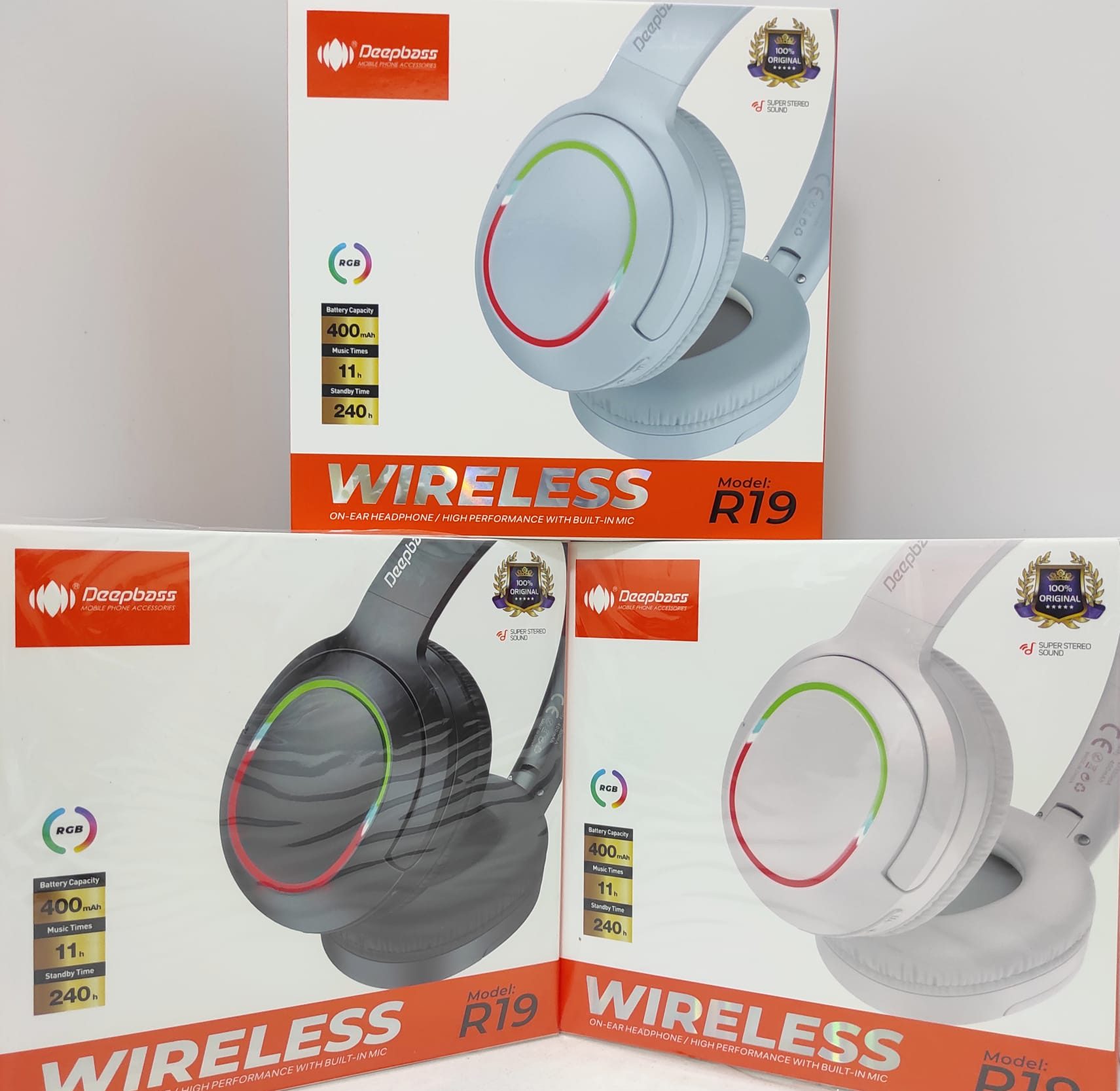 Auriculares inalámbricos supraaurales Deepbass R19 - Imagen 3