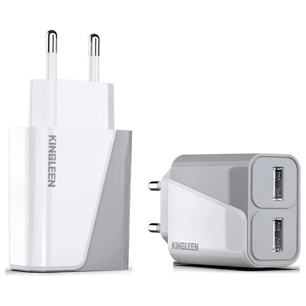 Cargador universal Kingleen E11 con doble USB y carga rápida - Imagen 2