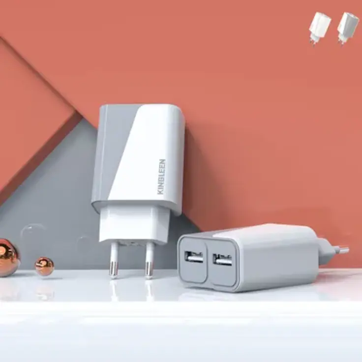 Cargador universal Kingleen E11 con doble USB y carga rápida