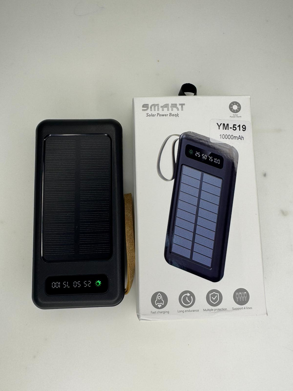 Ym-519 Dual USB Charger Power Bank Solar Power Bank 20000mAh - Imagen 3