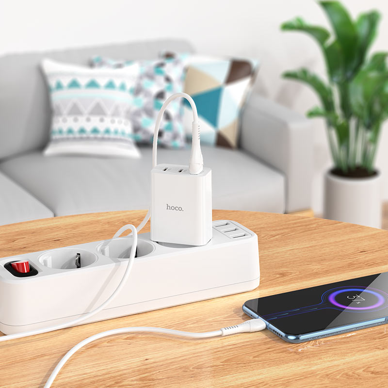 Hoco C99A PD20W + Adaptador UE QC3.0 - Imagen 3