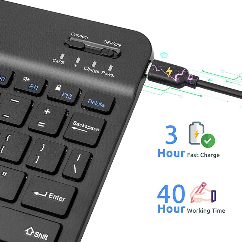 Teclado Bluetooth + inalámbrico JEQANG JB-330 - Imagen 2