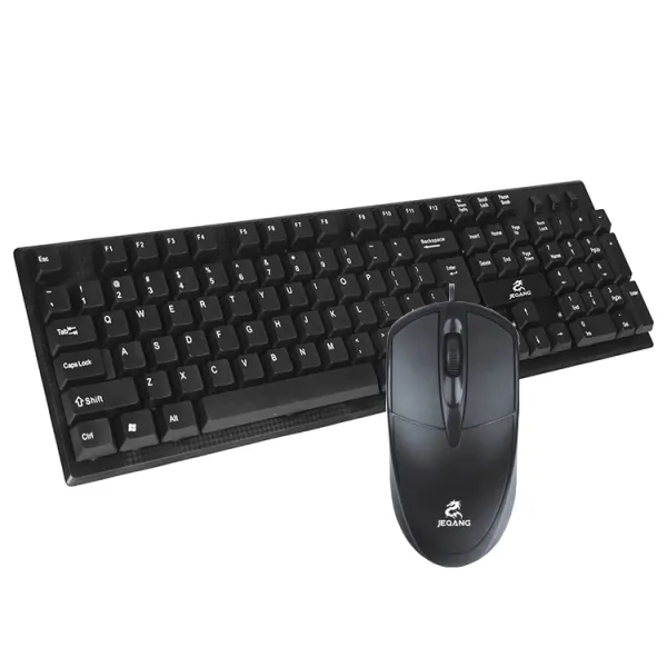 JEQANG – JK-1905 Conjunto de teclado y ratón con cable para empresas - Imagen 3