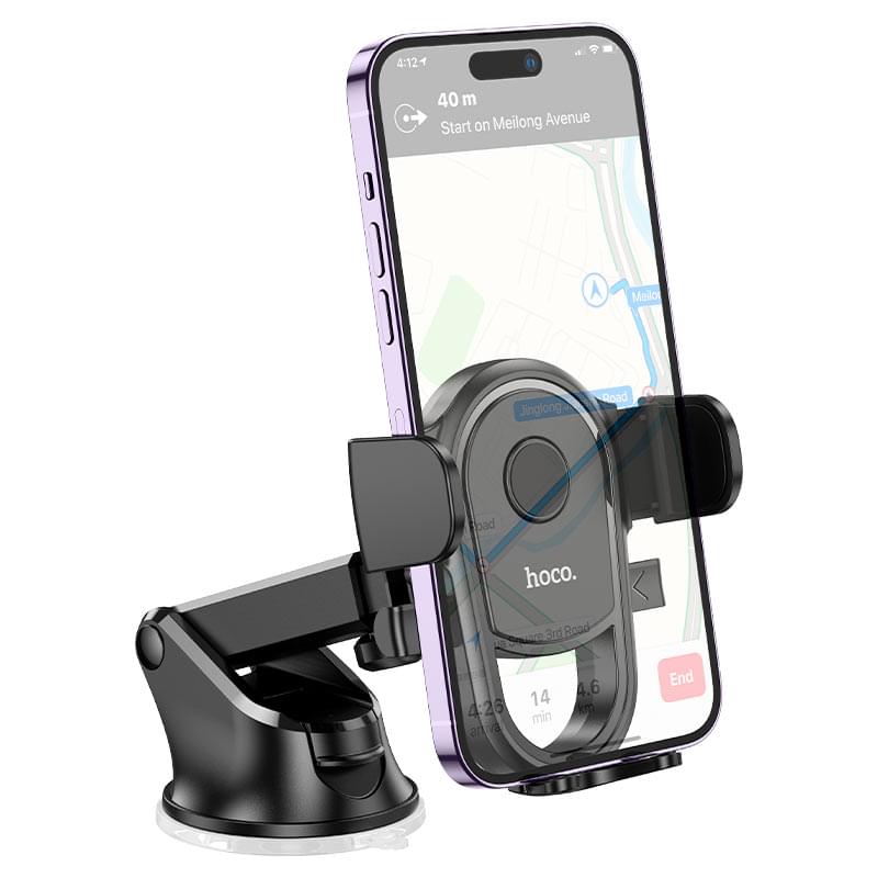 Soporte para coche HOCO H5 con bloqueo fuerte y anticaídas - Imagen 3